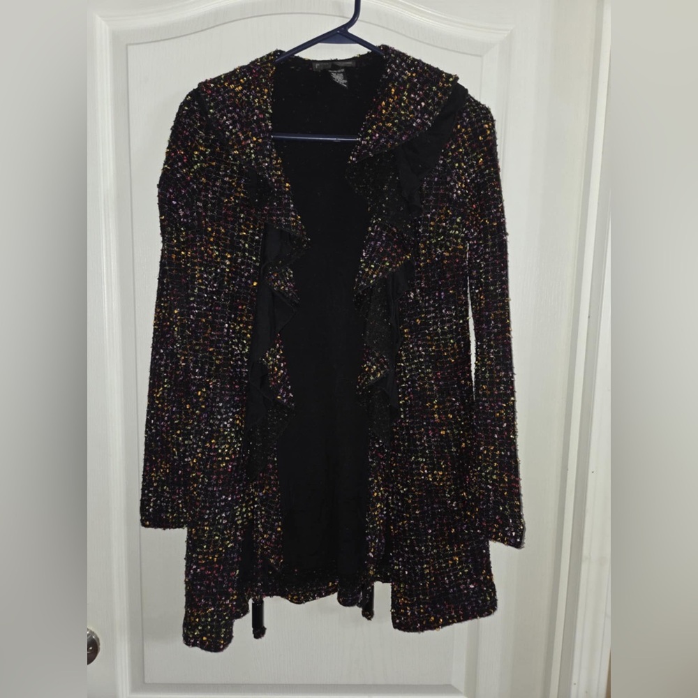Mishca Women’s Multi Color Open Front Cardigan Sz S. D-1173